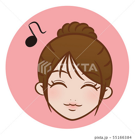 表情アイコン 笑顔 55166384