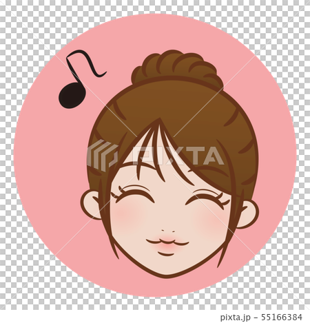 表情アイコン 笑顔 55166384