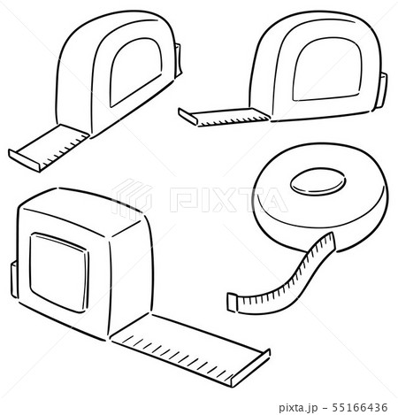 vector set of measuring tape vector set of measuring tape 55166436