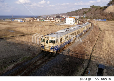 《五能線が走る風景 (晴れ)》青森県深浦町 《五能線が走る風景 (晴れ)》青森県深浦町 55166910