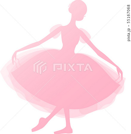 バレエ バレリーナ ジゼル シルエット ピンク グラデーション バレエ バレリーナ ジゼル シルエット ピンク グラデーション 55167068