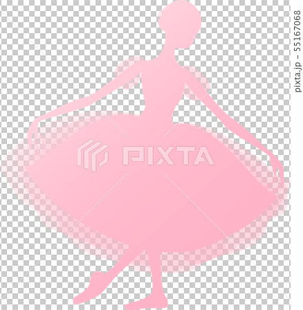 バレエ バレリーナ ジゼル シルエット ピンク グラデーション バレエ バレリーナ ジゼル シルエット ピンク グラデーション 55167068