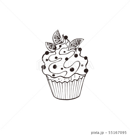 hand drawn cupcakes 55167095