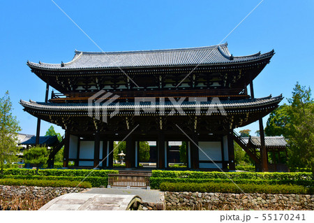 東福寺 三門と思遠池 55170241