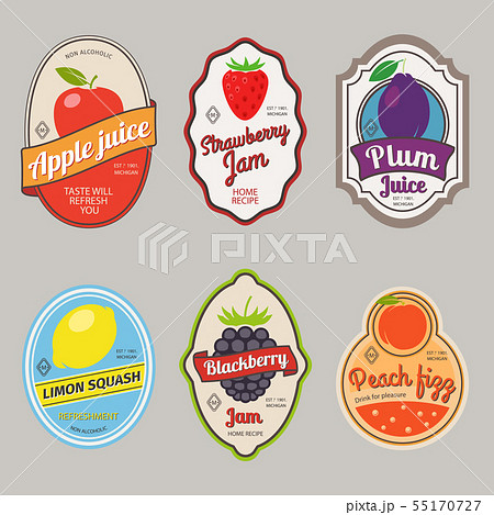 Retro fruit posters or labels Retro fruit posters or labels 55170727