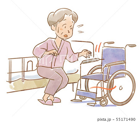 車椅子への移動 車椅子への移動 55171490
