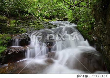 宇津江四十八滝　上平滝（岐阜県高山市） 55172163