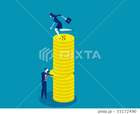 Business people and competition. Concept business Business people and competition. Concept business 55172490