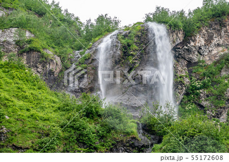 Green mountains with the highest waterfall Green mountains with the highest waterfall 55172608