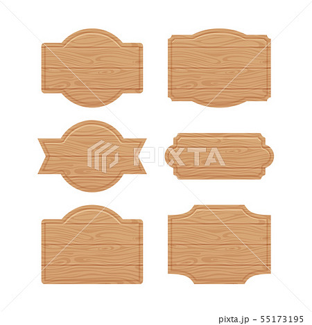 Set of wooden sign boards for sales prices 55173195