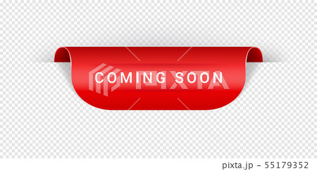 Coming Soon Vector Sticker, Tag, Banner, Label, Sign Or Ribbon Realistic Red Origami Style Vector Coming Soon Vector Sticker, Tag, Banner, Label, Sign Or Ribbon Realistic Red Origami Style Vector 55179352