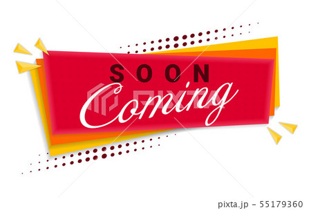 Coming Soon Banner Template Design. Vector Illustration. 55179360