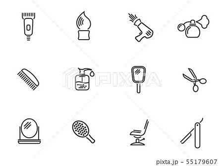 Barbershop icon set Barbershop icon set 55179607