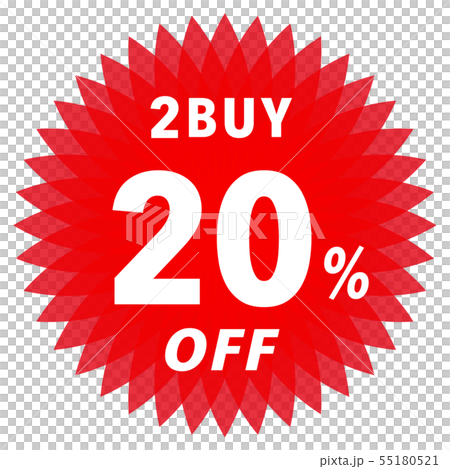 2BUY 20%OFF ラベル 55180521