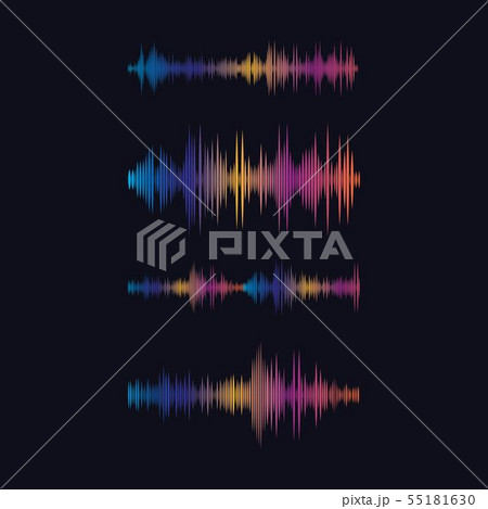 Sound waves vector illustration 55181630