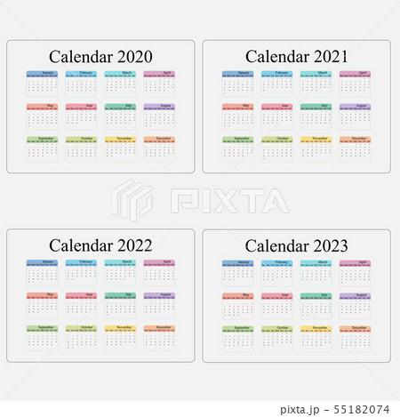 Calendar 2020, 2021,2022 and 2023 Calendar 55182074