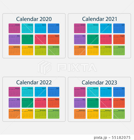 Calendar 2020, 2021,2022 and 2023 Calendar 55182075