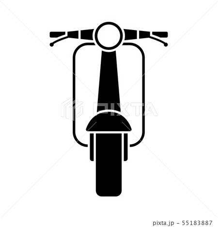 Scooter Icon Front View Scooter Icon Front View 55183887