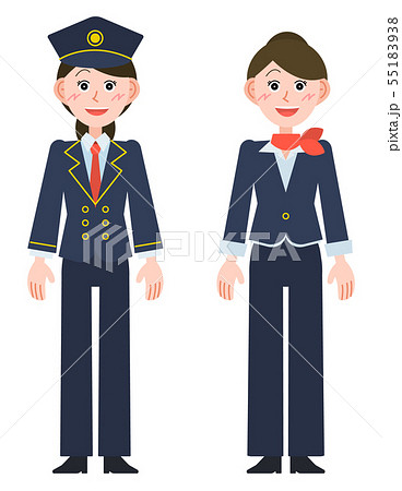 女性パイロット・女性客室乗務員（ズボン） 55183938