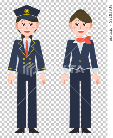 女性パイロット・女性客室乗務員（ズボン） 55183938