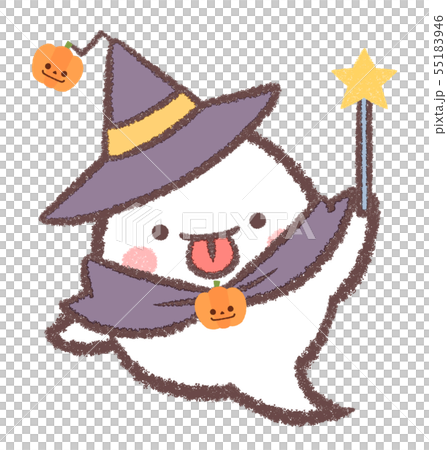 Halloween witch ghost walking stick 55183946