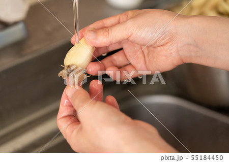 らっきょう らくだ (6月) 皮むき 根付き らっきょう らくだ (6月) 皮むき 根付き 55184450