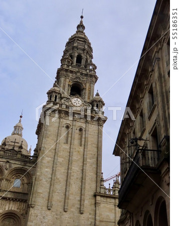 スペイン サンティアゴ・デ・コンポステーラ大聖堂の塔 スペイン サンティアゴ・デ・コンポステーラ大聖堂の塔 55186351