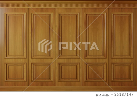 Classic wall vintage oak wood panels 55187147