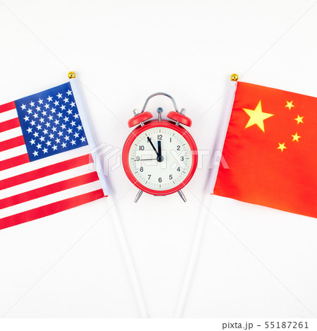 Concept of trade war between USA and China Concept of trade war between USA and China 55187261