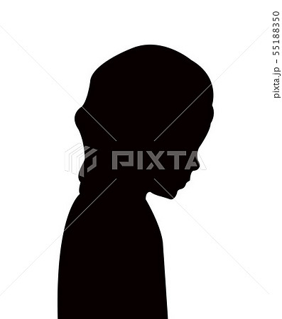 a child head silhouette vector a child head silhouette vector 55188350