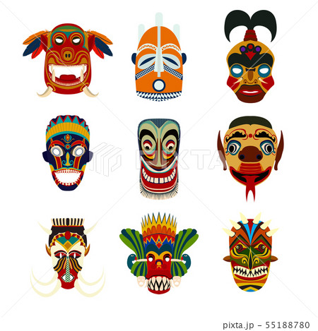 Tribal masks set 8 Tribal masks set 8 55188780