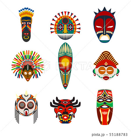 Tribal masks set 5 Tribal masks set 5 55188783