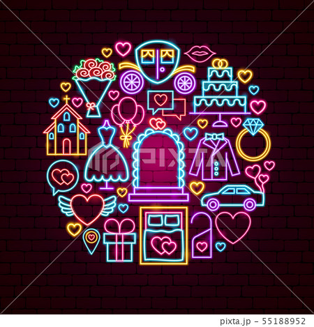 Save the Date Neon Concept 55188952