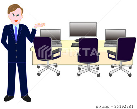 ビジネスマンのポーズ 55192531
