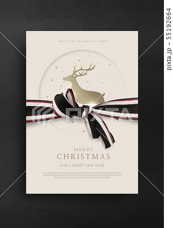 冬 クリスマス 鹿 55192664