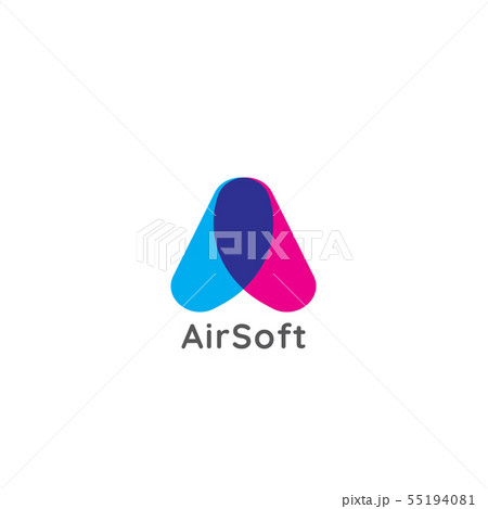 initial letter A logo. abstract air flow flight initial letter A logo. abstract air flow flight 55194081