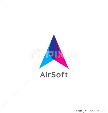 initial letter A logo. abstract air flow flight initial letter A logo. abstract air flow flight 55194082