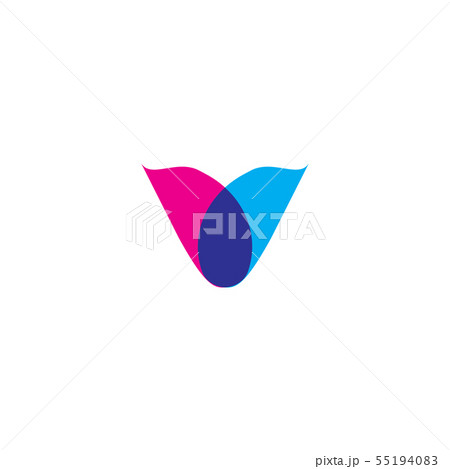initial letter V logo. abstract flow icon symbol 55194083