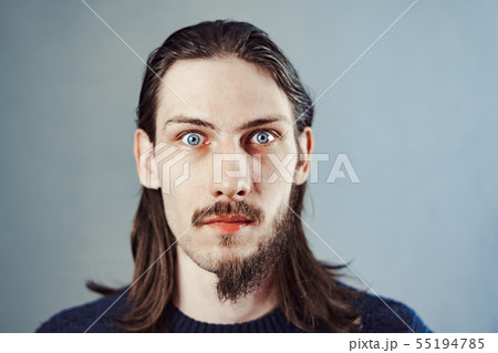 the guy with the beard on half his face the guy with the beard on half his face 55194785