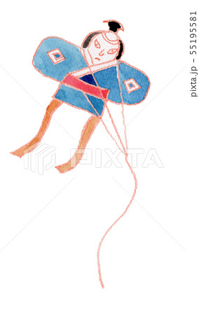 やっこだこ　水彩 55195581