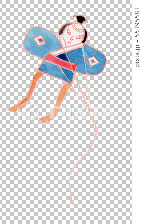 やっこだこ　水彩 55195581