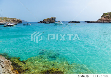 Pure crystal water of Blue Lagoon on Malta 55196200