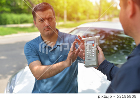 Driver due to being subject to test for alcohol 55196909