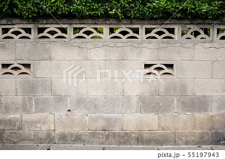 ブロック塀 55197943