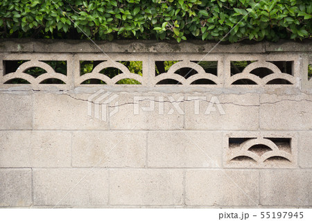 ブロック塀 55197945