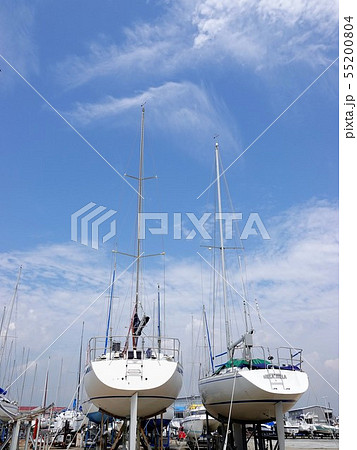 ヨットハーバーの保管風景 2 三重県津市 55200804