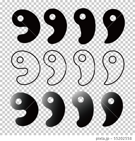 Set of kind (various shapes) of boulders vector illustration 55202558