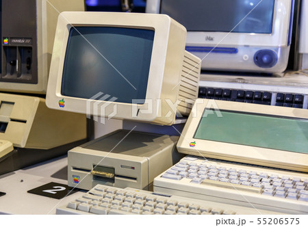Istanbul, Turkey, 23 March 2019: Apple Macintosh Classic Personal computer Old original computer 55206575
