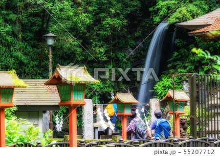 東京　高尾山　琵琶滝 55207712