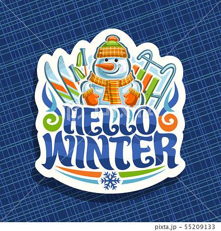 Vector logo for Winter Holidays Vector logo for Winter Holidays 55209133